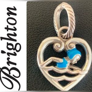 NEW Brighton Silver Plated Swimmer Charm